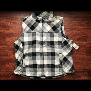 Plaid Puffer Vest